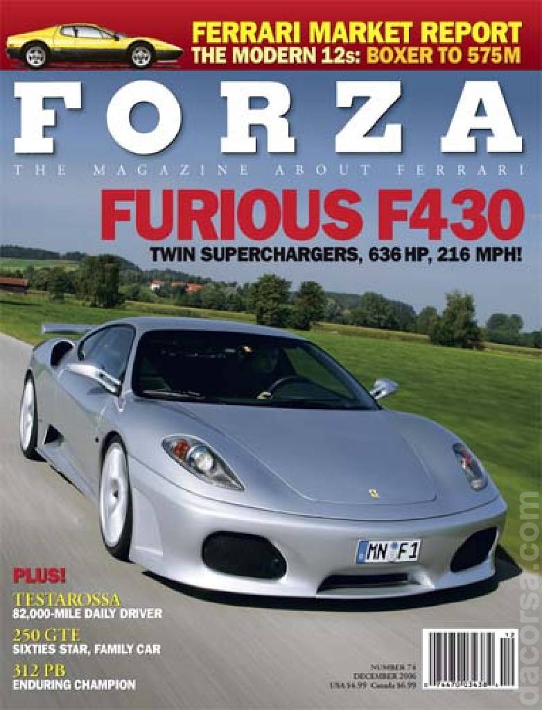 Cover of Forza Magazine issue 74, DECEMBER 2006 nummer 95