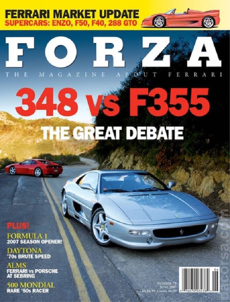Cover of Forza Magazine issue 78, JUNE 2007