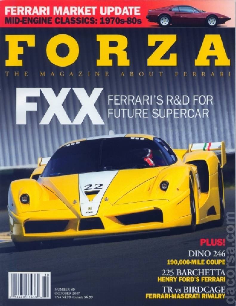 Cover of Forza Magazine issue 80, OCTOBER 2007