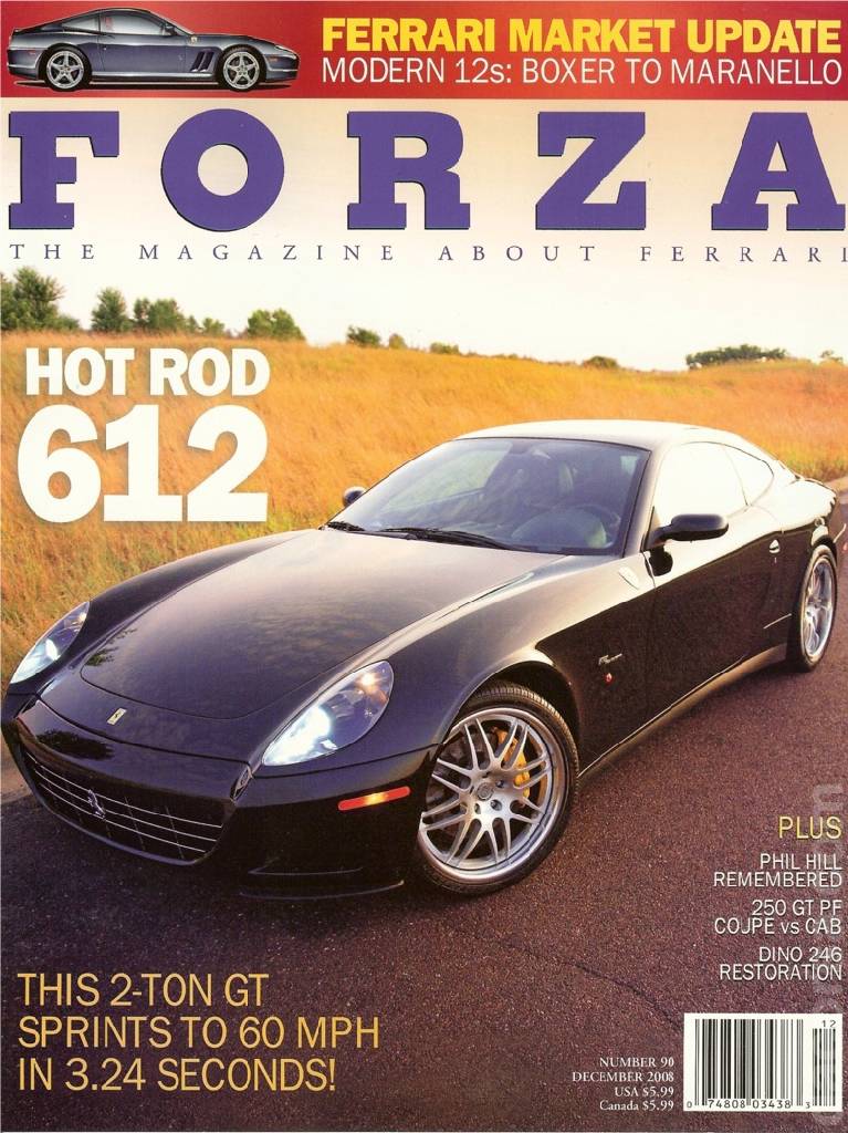 Cover of Forza Magazine issue 90, DECEMBER 2008