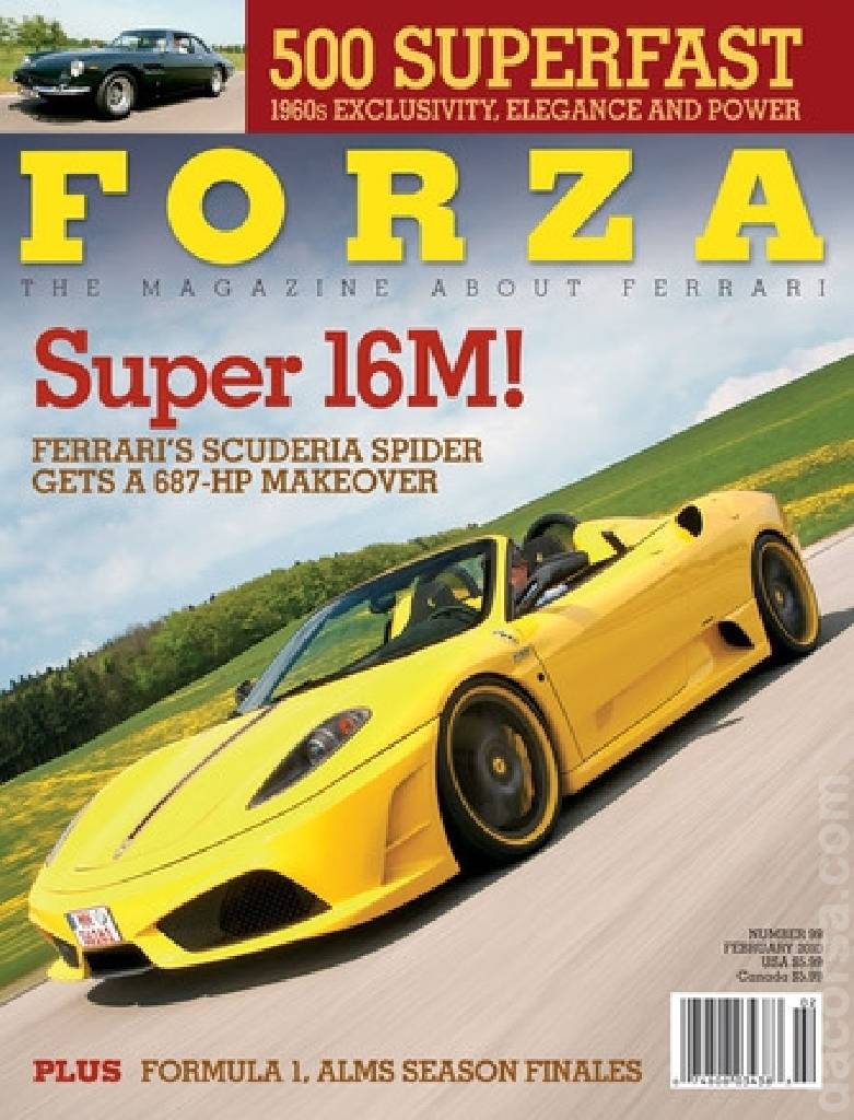 Cover of Forza Magazine issue 99, FEBRUARY 2010