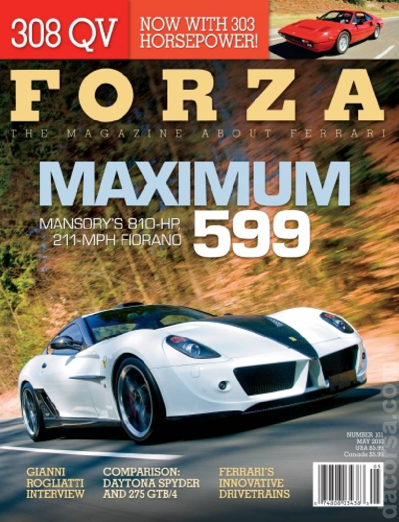 Cover of Forza Magazine issue 101, MAY 2010