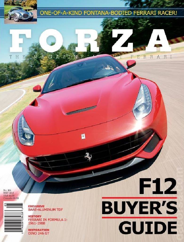 Cover of Forza Magazine issue 165, MAY 2018