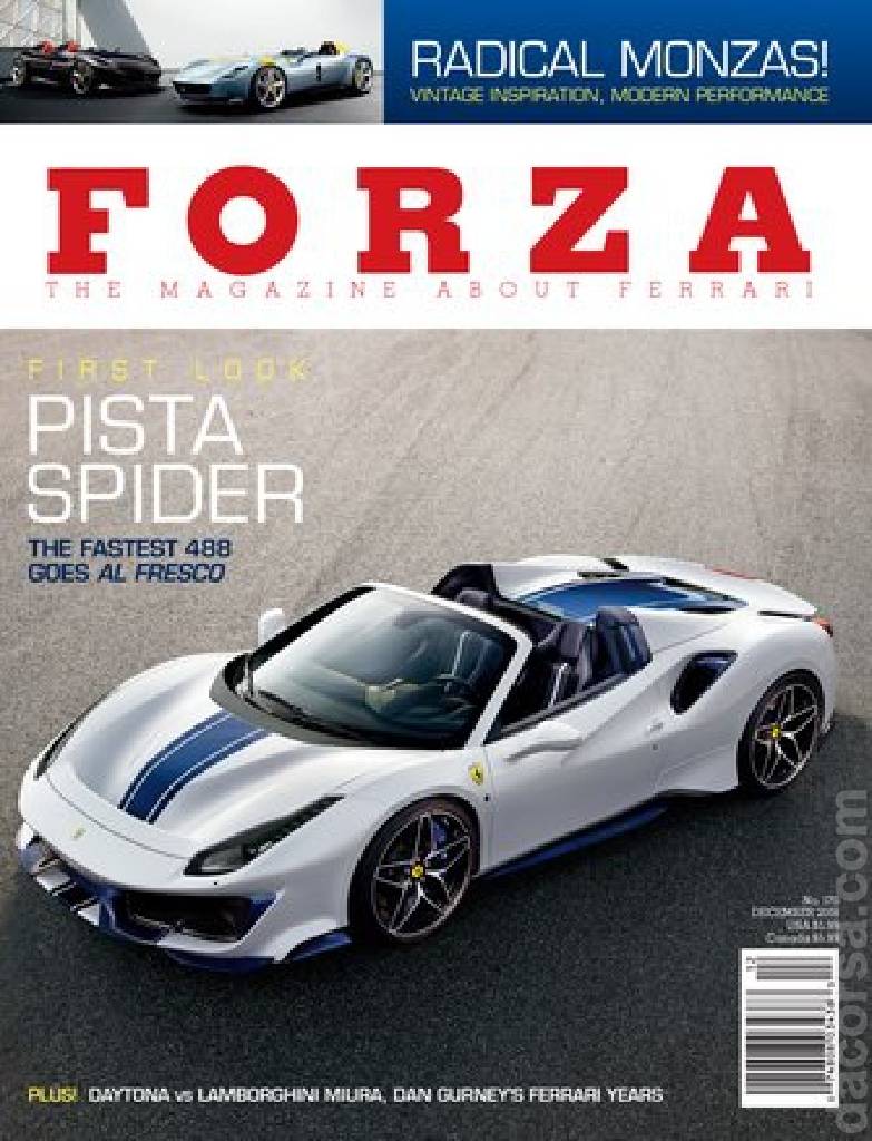 Cover of Forza Magazine issue 170, DECEMBER 2018