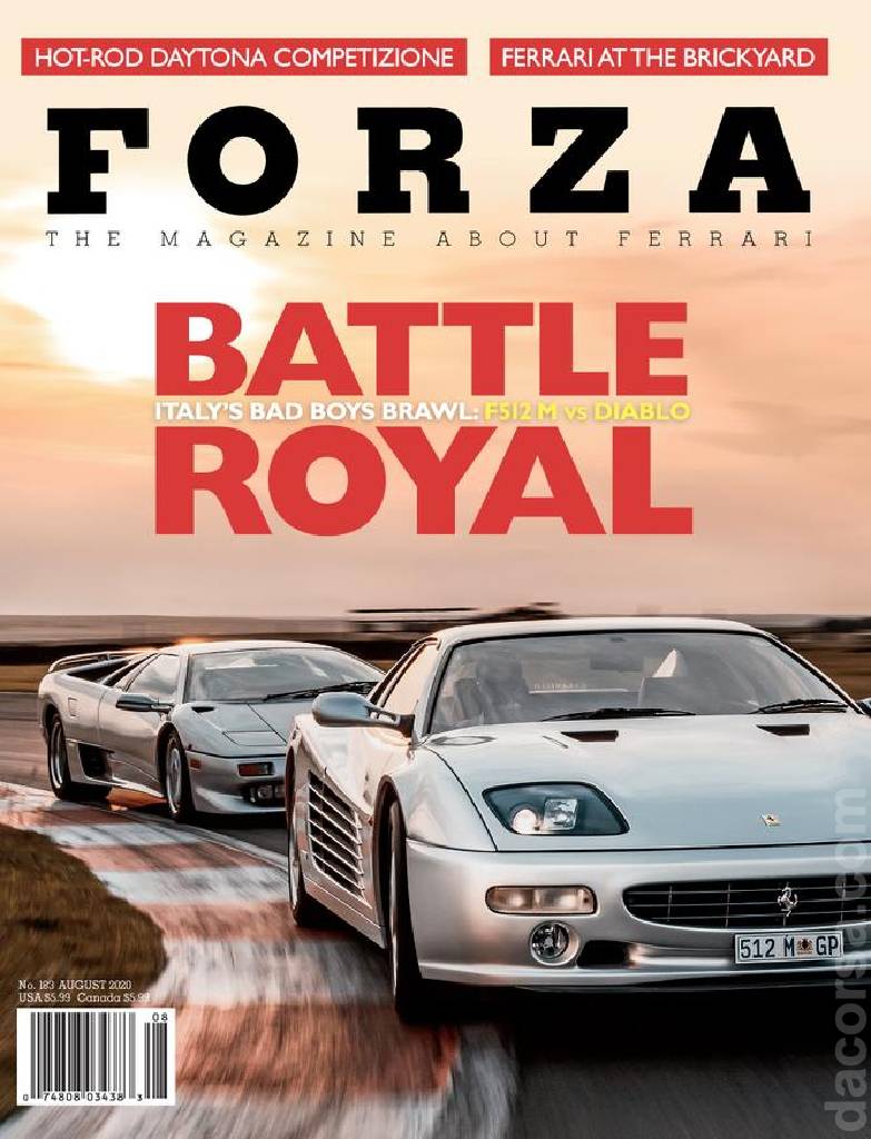 Cover of Forza Magazine issue 183, AUGUST 2020