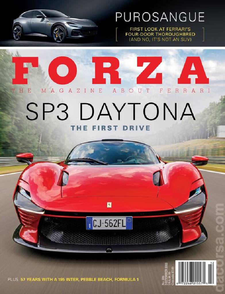 Cover of Forza Magazine issue 202, DECEMBER 2022