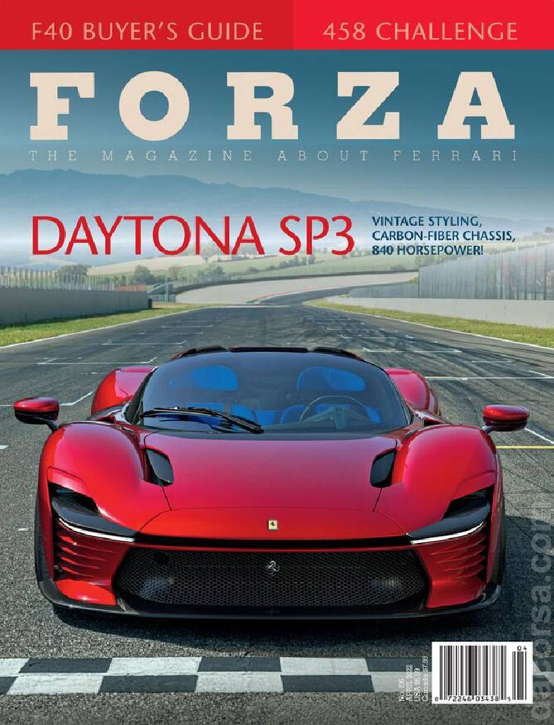 Cover of Forza Magazine issue 196, APRIL 2022