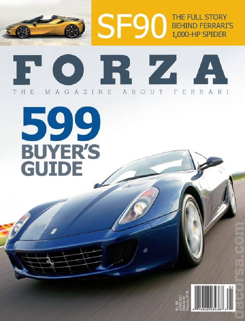 Cover of Forza Magazine issue 188, APRIL 2021