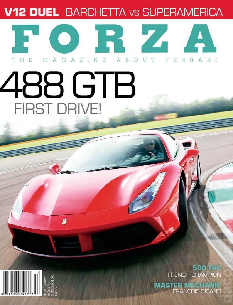 Cover of Forza Magazine issue 144, OCTOBER 2015