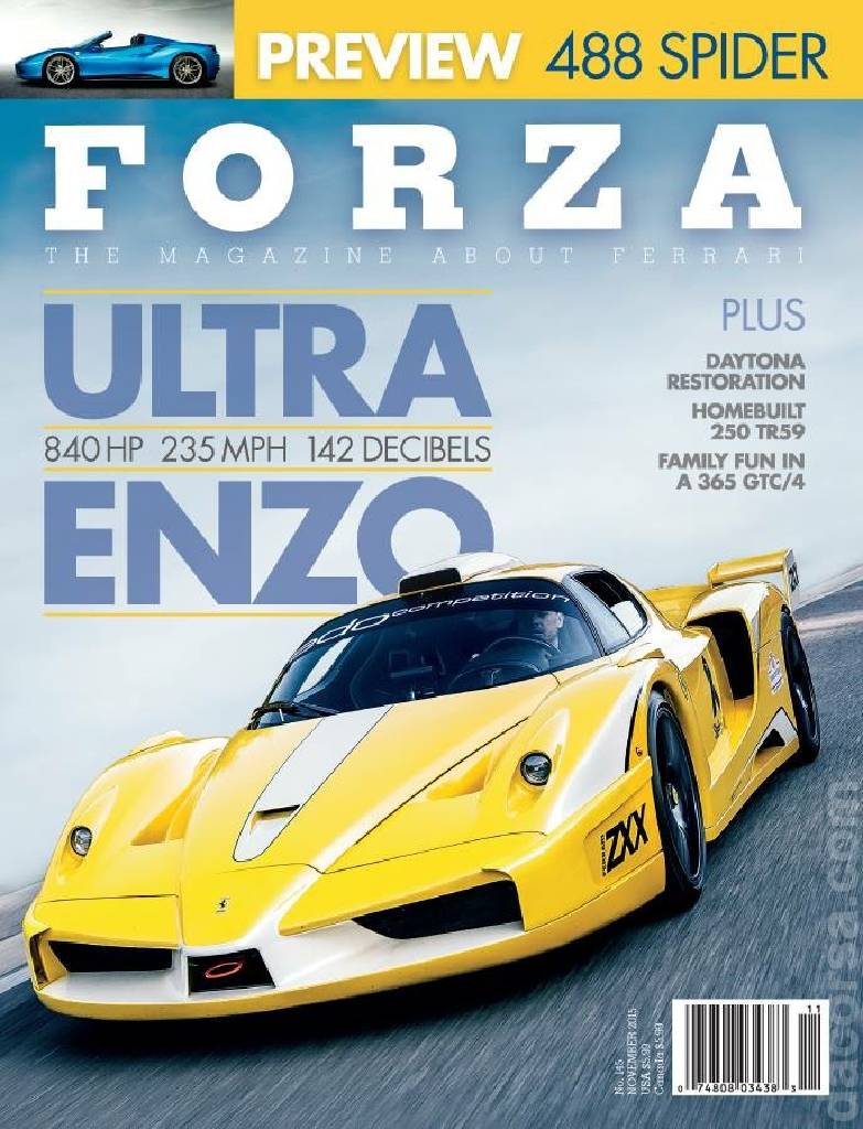 Cover of Forza Magazine issue 145, NOVEMBER 2015