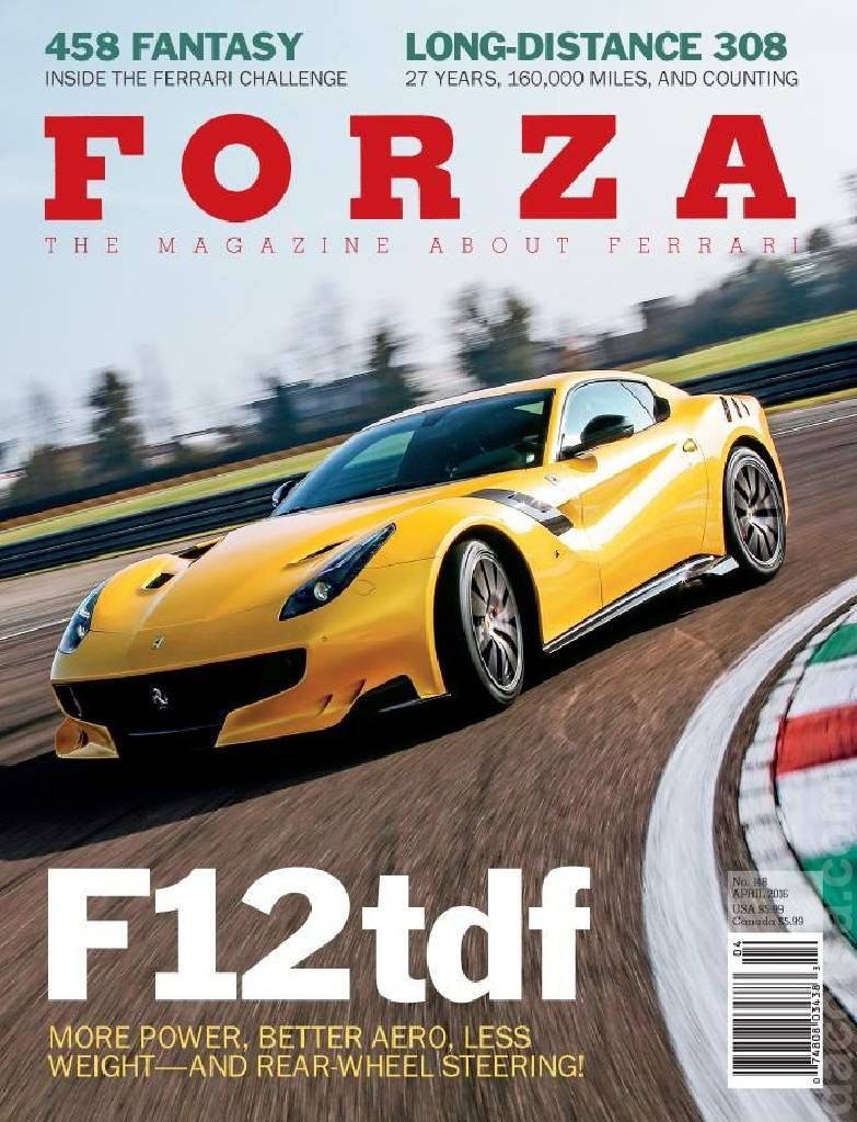 Cover of Forza Magazine issue 148, APRIL 2016