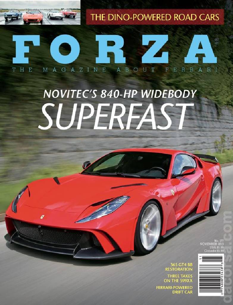 Cover of Forza Magazine issue 177, NOVEMBER 2019