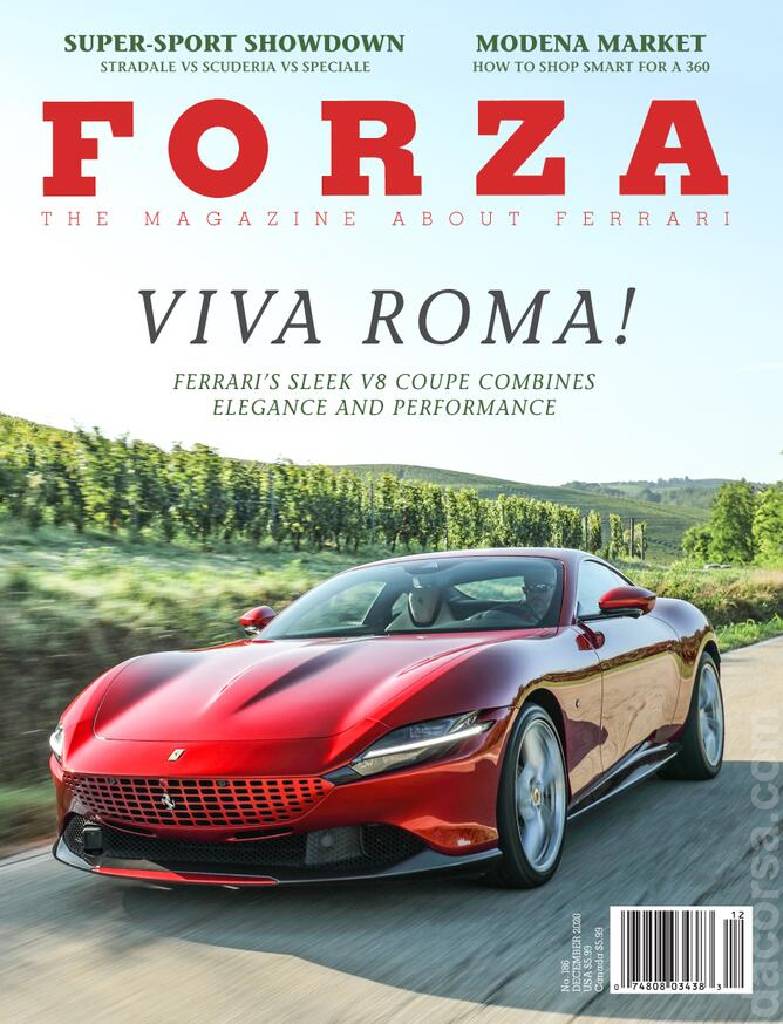 Cover of Forza Magazine issue 186, DECEMBER 2020