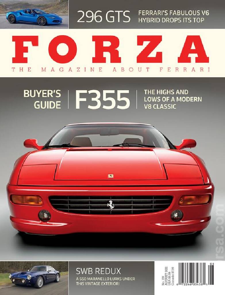 Cover of Forza Magazine issue 199, AUGUST 2022