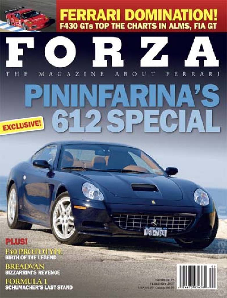 Cover of Forza Magazine issue 75, FEBRUARY 2007