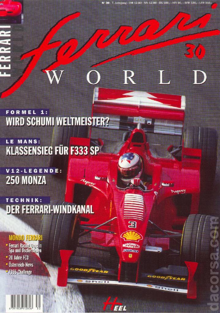 Image representing Ferrari World Deutschland issue 30, 8. Jahrgang (1998)