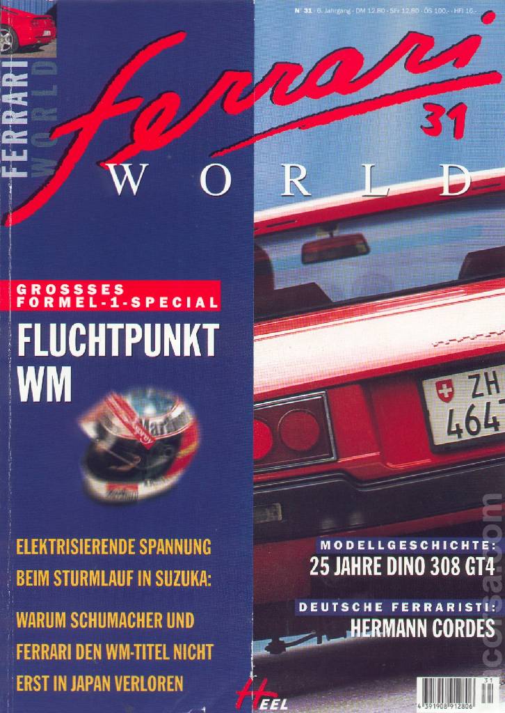 Image representing Ferrari World Deutschland issue 31, 8. Jahrgang (1998)