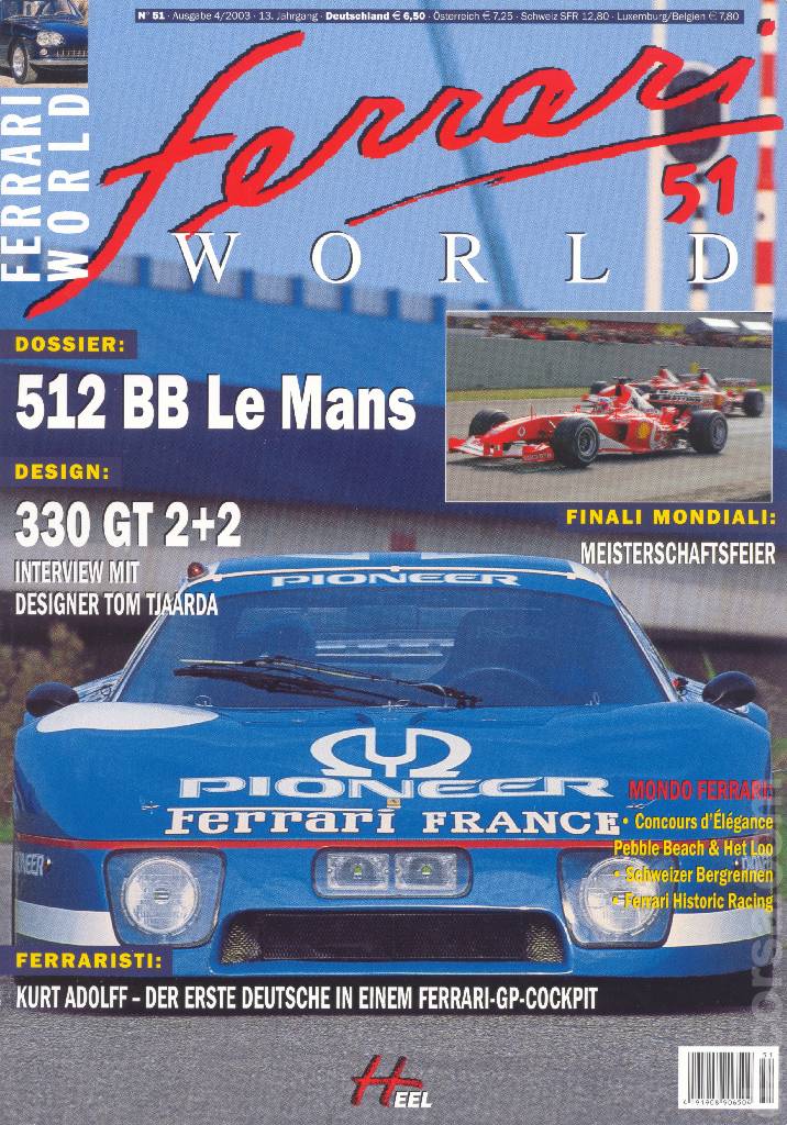 Image representing Ferrari World Deutschland issue 51, 13. Jahrgang (2003)