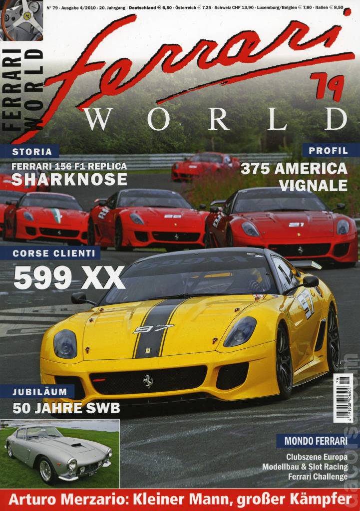 Cover of Ferrari World Deutschland issue 79, Ausgabe 4/2010 - 20. Jahrgang