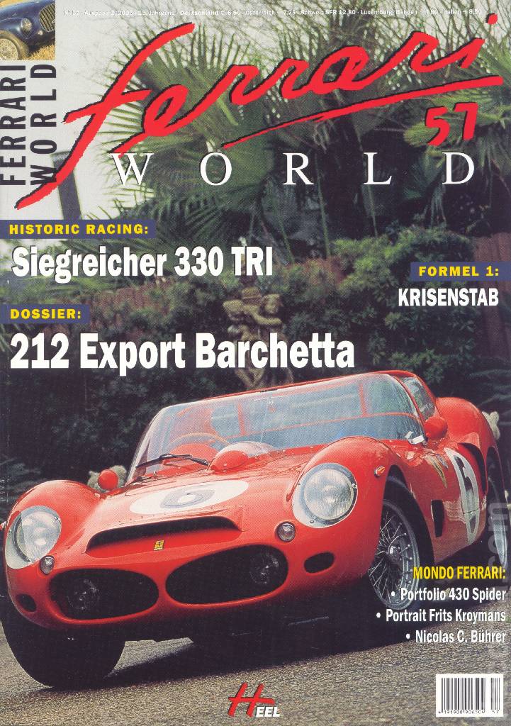Cover of Ferrari World Deutschland issue 57, Ausgabe 2/2005 - 15. Jahrgang