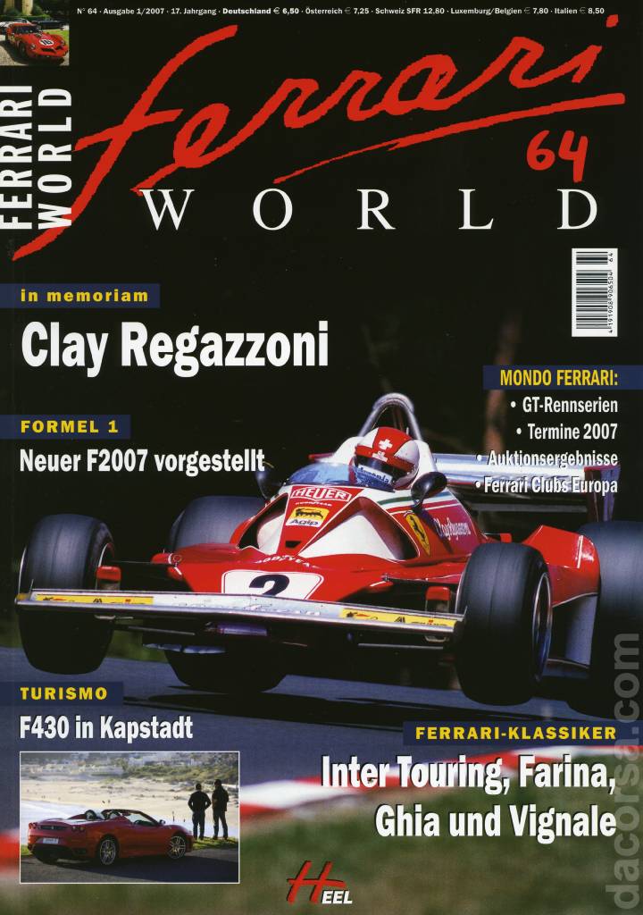 Cover of Ferrari World Deutschland issue 64, Ausgabe 1/2007 - 17. Jahrgang