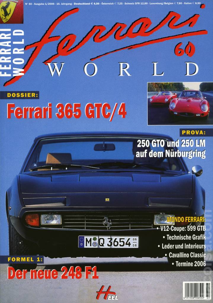 Cover of Ferrari World Deutschland issue 60, Ausgabe 1/2006 - 16. Jahrgang