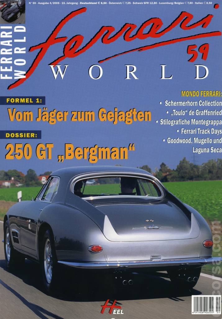 Cover of Ferrari World Deutschland issue 59, Ausgabe 4/2005 - 15. Jahrgang
