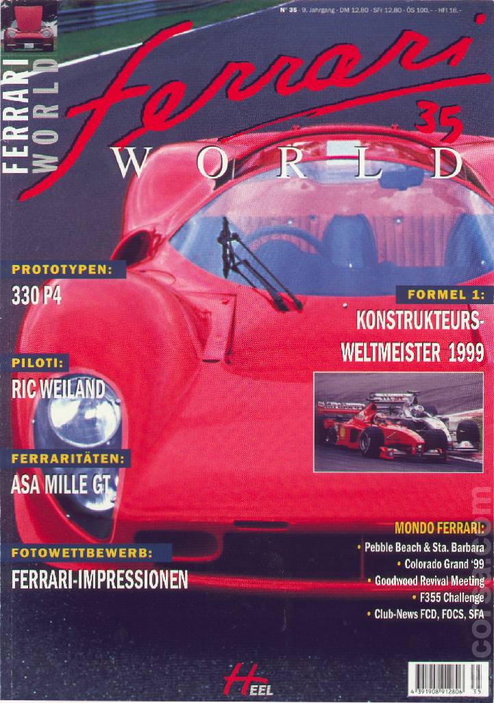 Cover of Ferrari World Deutschland issue 35, 9. Jahrgang (1999)