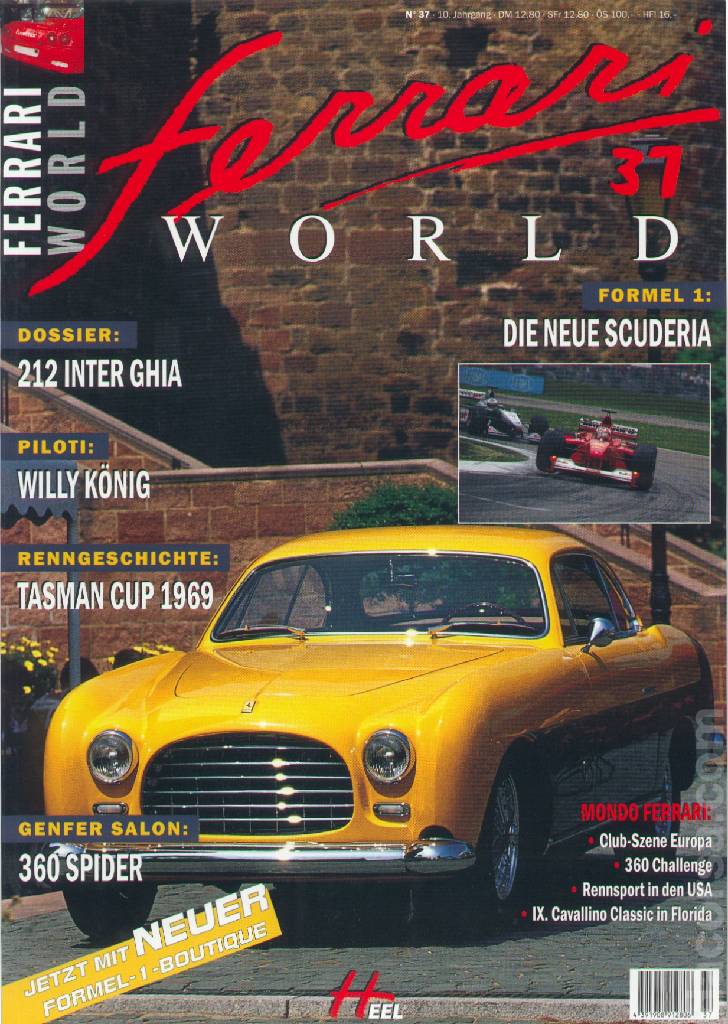Cover of Ferrari World Deutschland issue 37, 10. Jahrgang (2000)