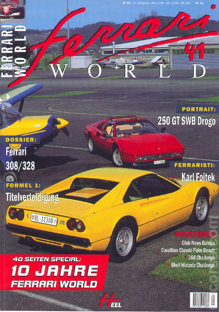 Cover of Ferrari World Deutschland issue 41, 11. Jahrgang (2001)