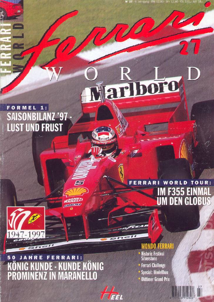 Cover of Ferrari World Deutschland issue 27, 7. Jahrgang (1997)