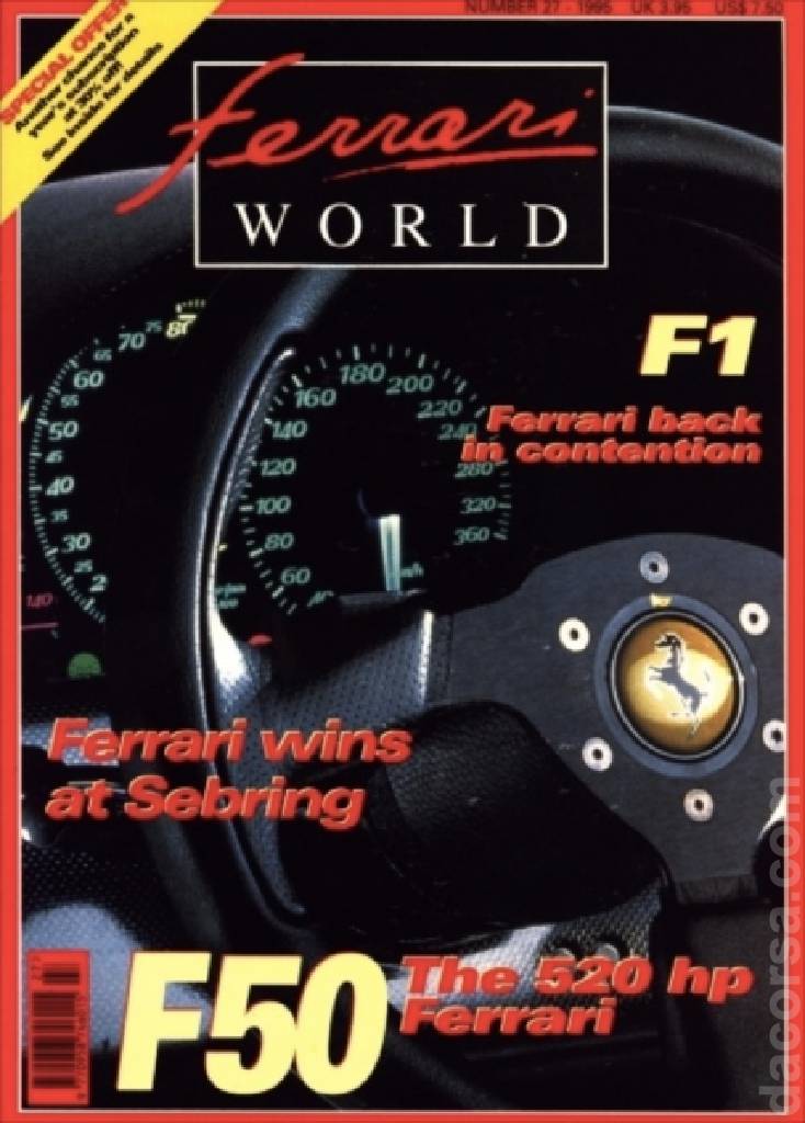Cover of Ferrari World issue 27, June / July 1995