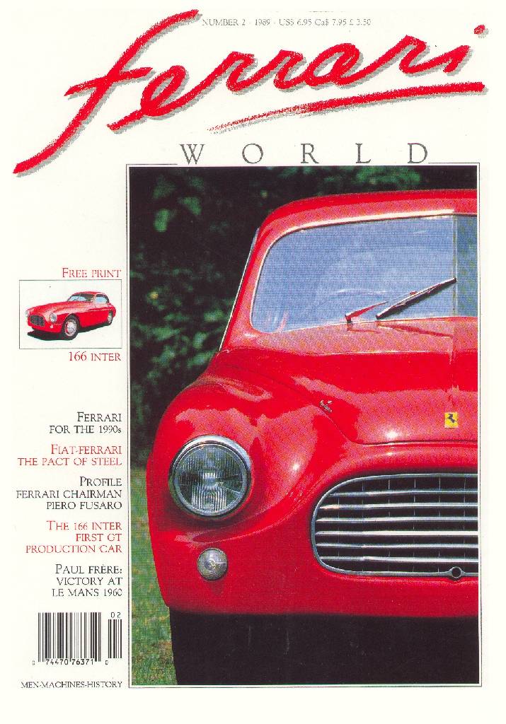 Cover of Ferrari World issue 2, August / September 1989
