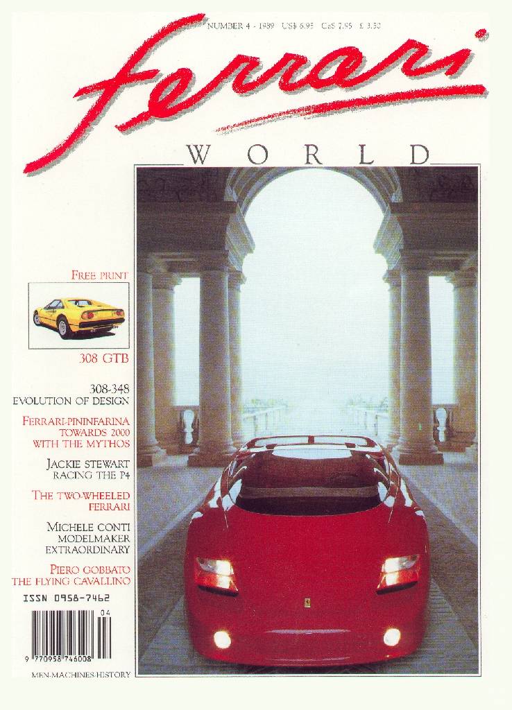 Cover of Ferrari World issue 4, December 1989 / January 1990