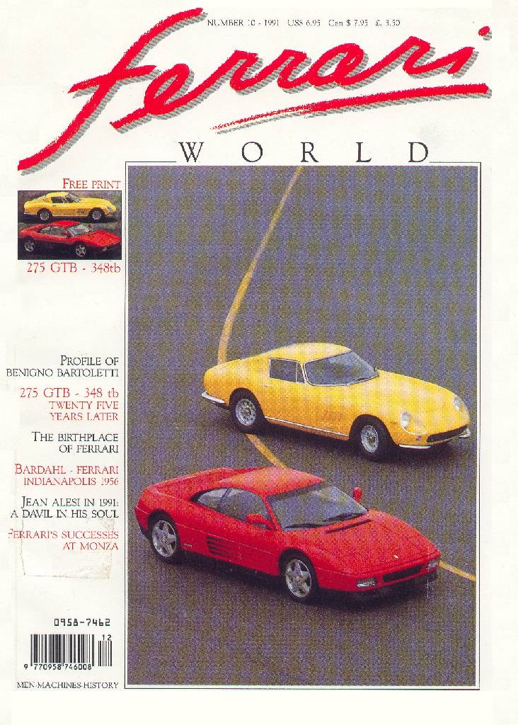 Cover of Ferrari World issue 10, January / February 1991