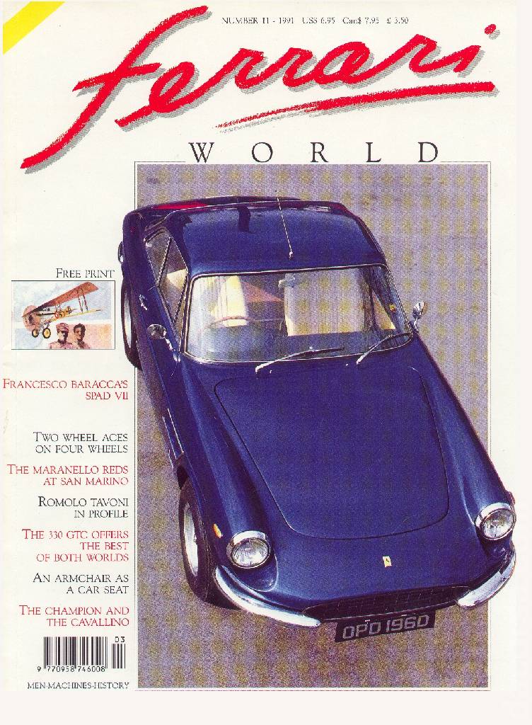 Cover of Ferrari World issue 11, March / April 1991