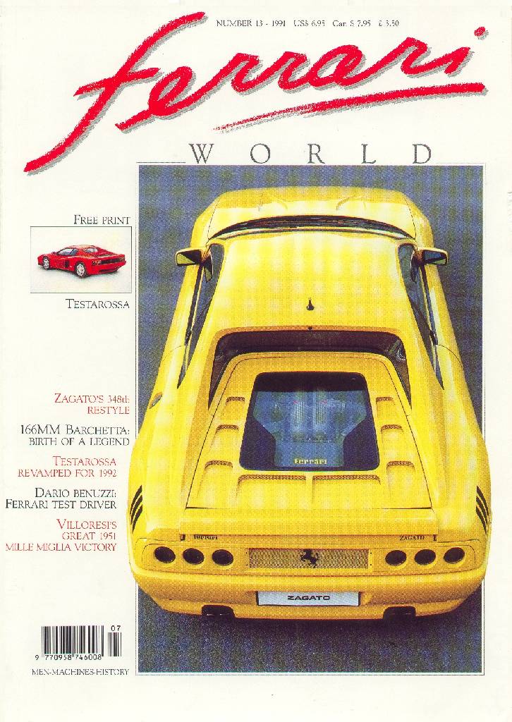 Cover of Ferrari World issue 13, July / August 1991