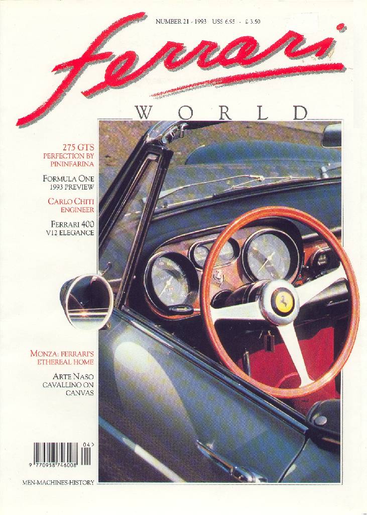 Cover of Ferrari World issue 21, April / May 1993