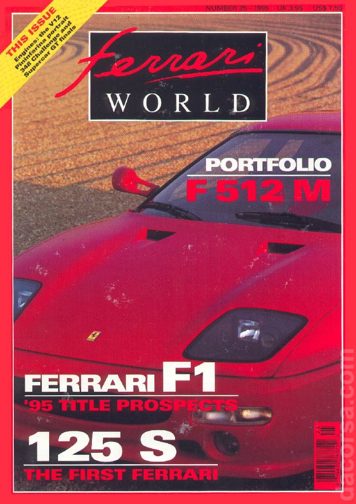 Cover of Ferrari World issue 25, February / March 1995