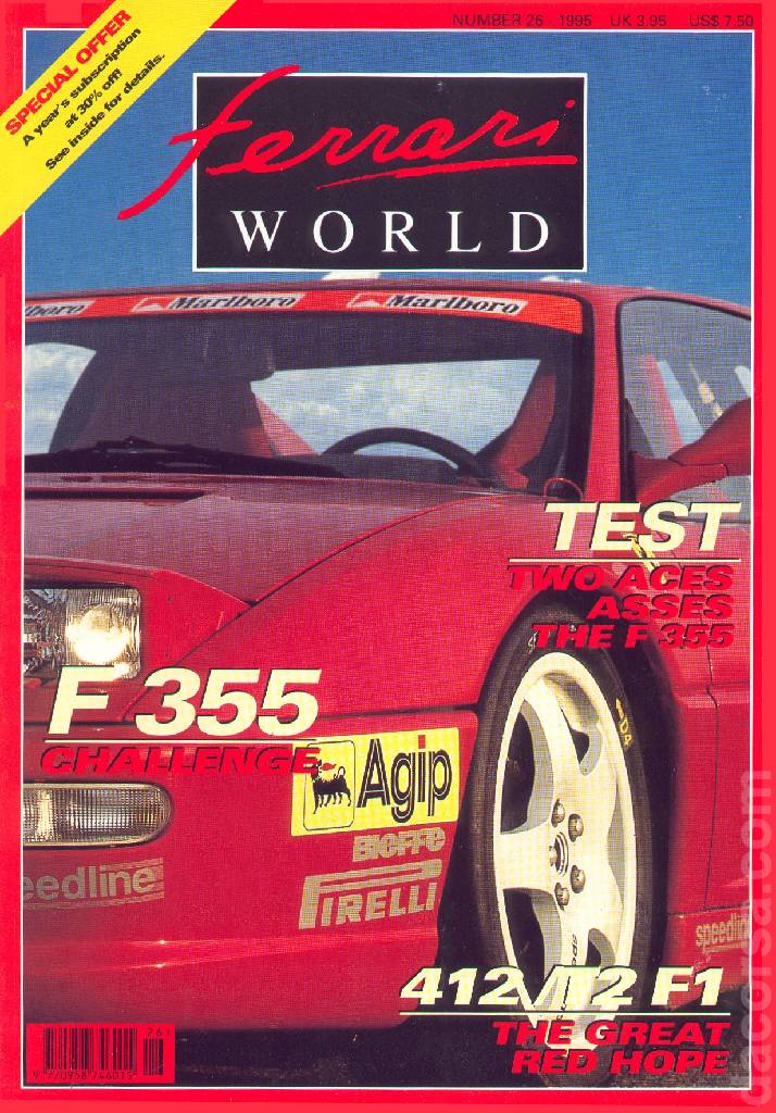 Cover of Ferrari World issue 26, April / May 1995