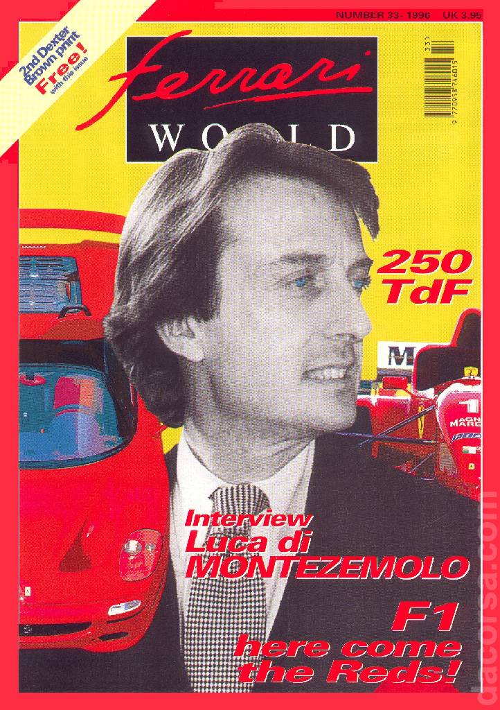Cover of Ferrari World issue 33, June / July 1996