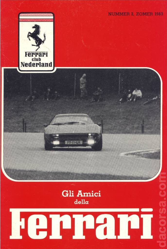 Cover of Gli Amici della Ferrari issue 2, Nummer 2, Zomer 1983