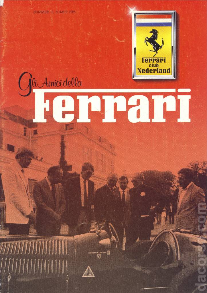 Cover of Gli Amici della Ferrari issue 10, Nummer 10, zomer 1985