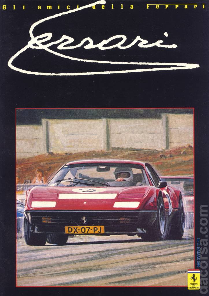 Cover of Gli Amici della Ferrari issue 15, Nr. 15, najaar 1986