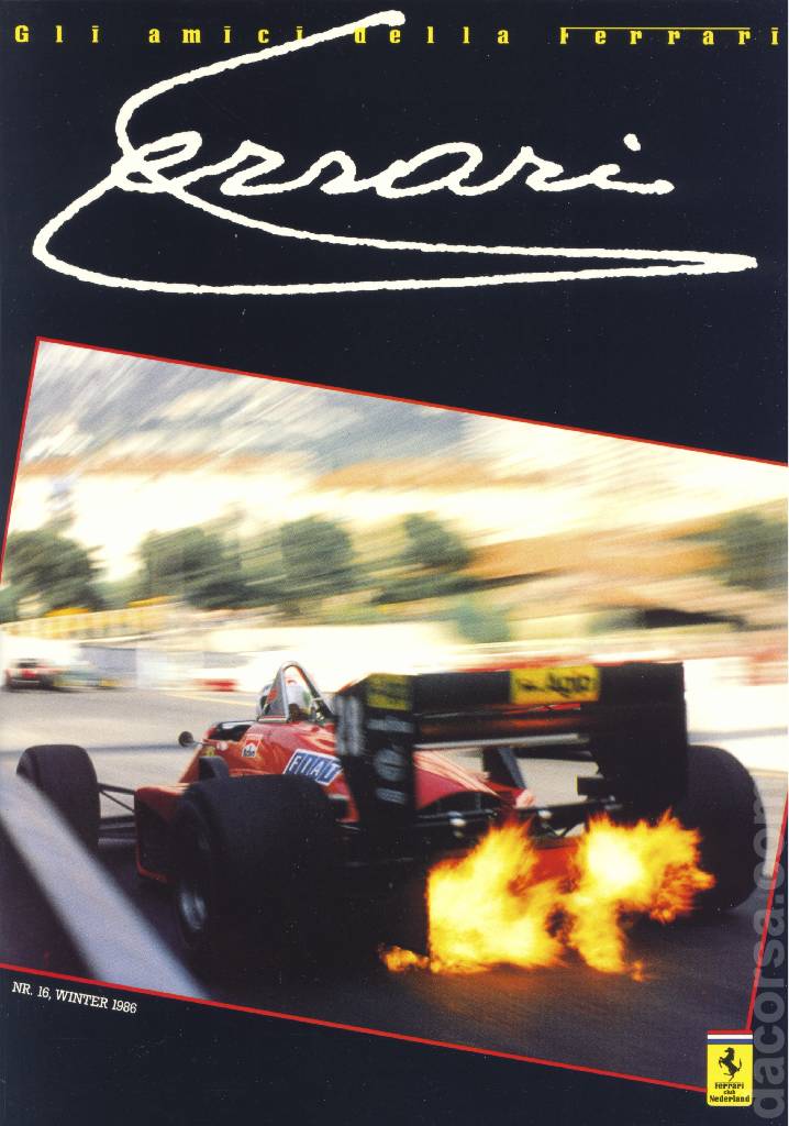 Cover of Gli Amici della Ferrari issue 16, Nr. 16, winter 1986