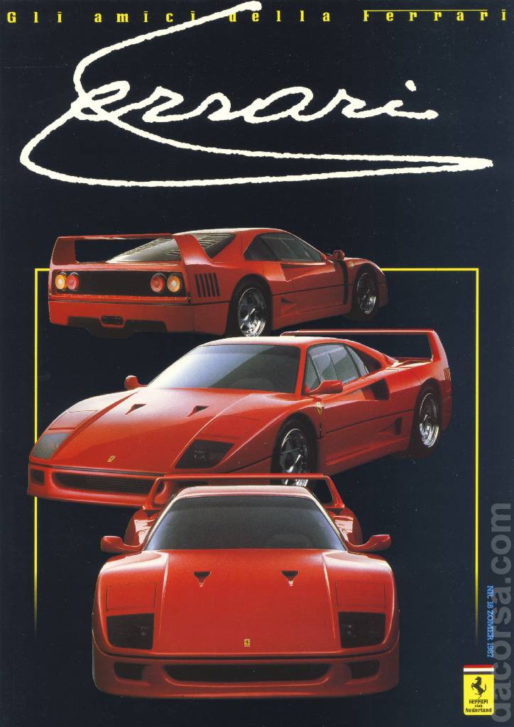 Cover of Gli Amici della Ferrari issue 18, Nr. 18, zomer 1987