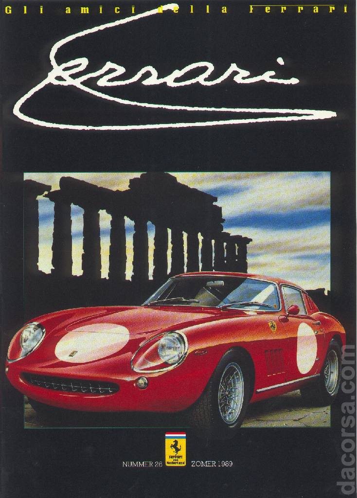 Cover of Gli Amici della Ferrari issue 26, Nummer 26 zomer 1989