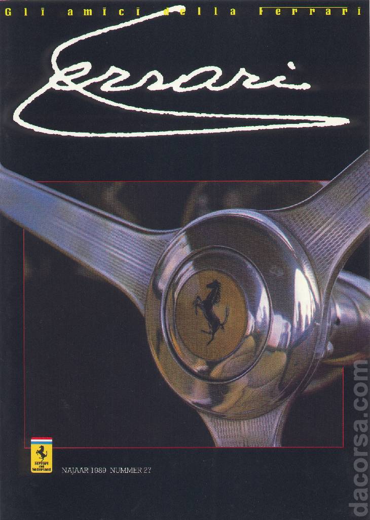 Cover of Gli Amici della Ferrari issue 27, Najaar 1989 nummer 27