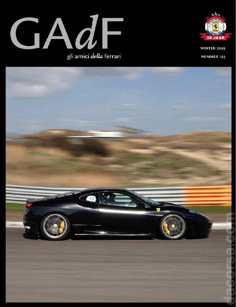 Cover of Gli Amici della Ferrari issue 123, Winter 2013
