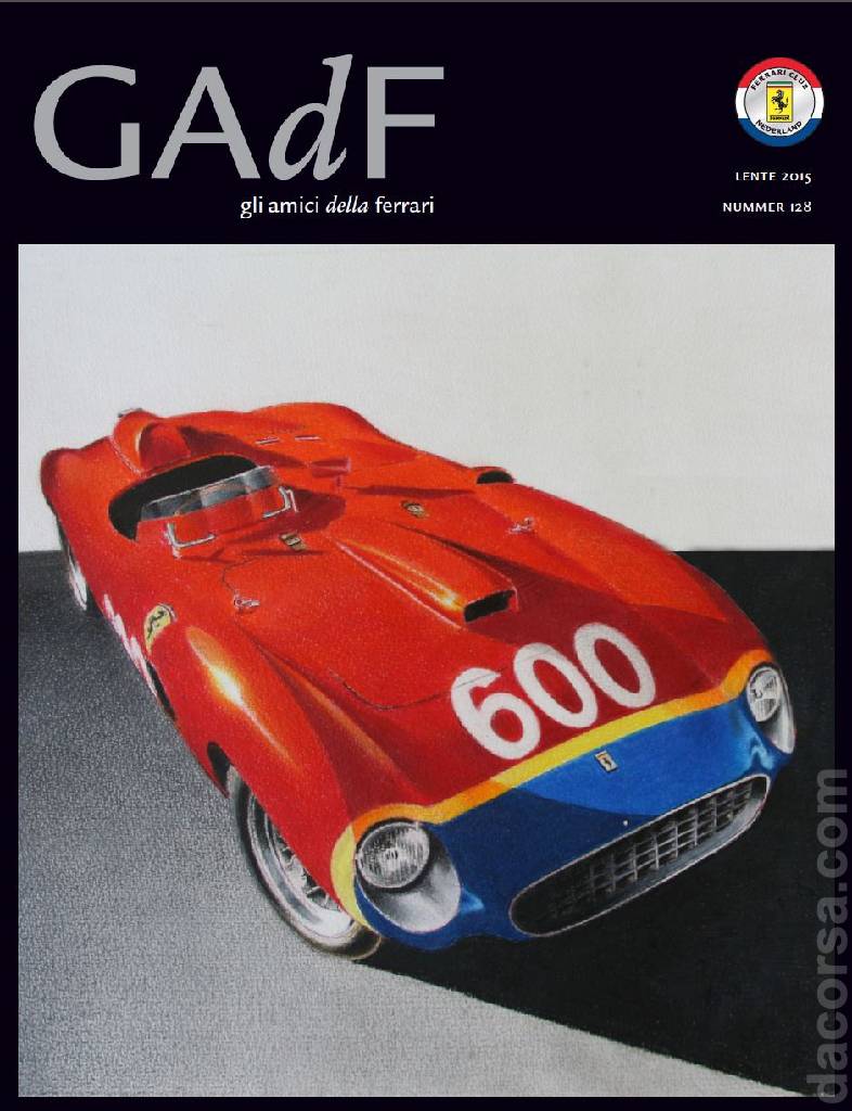 Cover of Gli Amici della Ferrari issue 128, Lente 2015